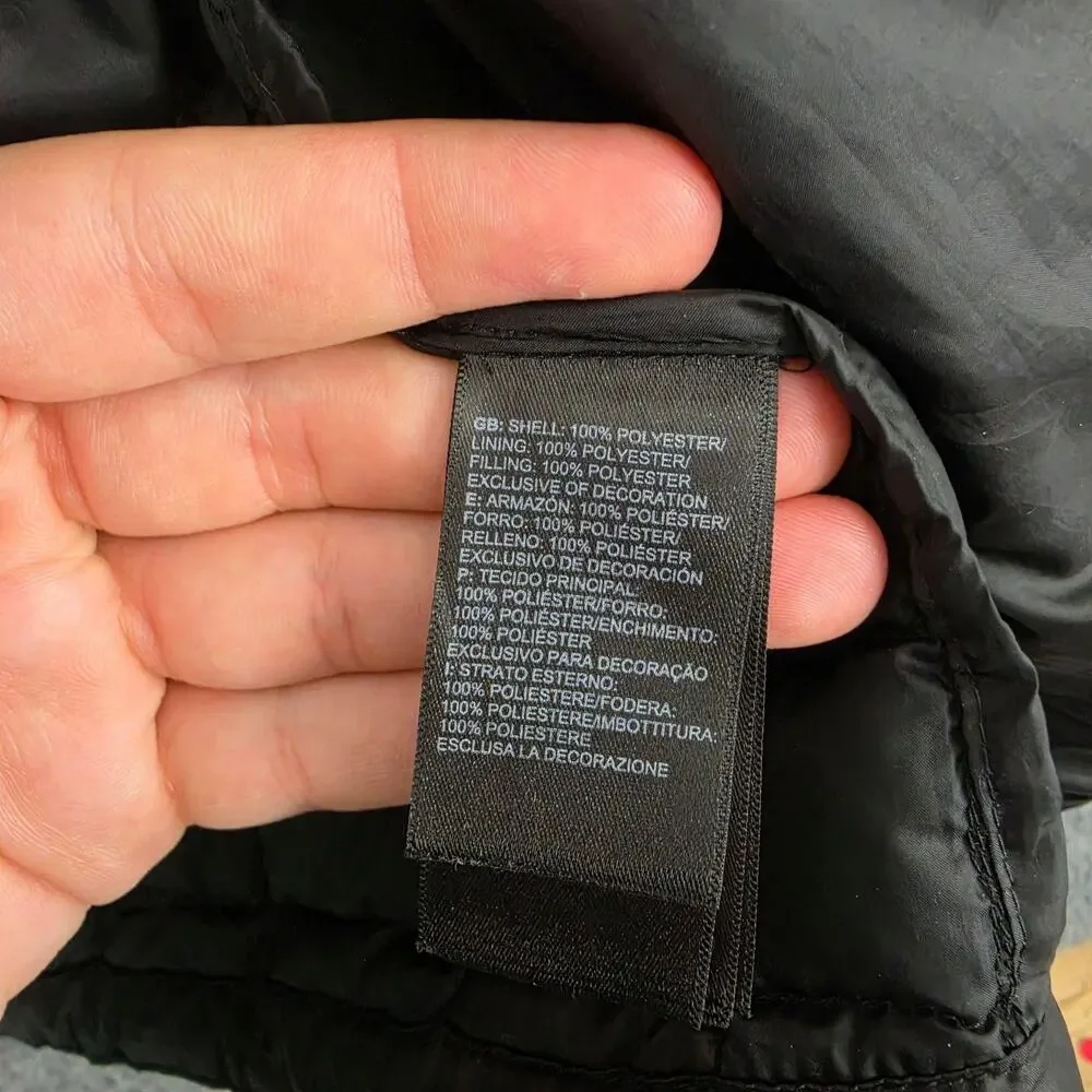 The North Face Jacket Men Large Black Eco ThermoBall Puffer Matte Outdoor Travel